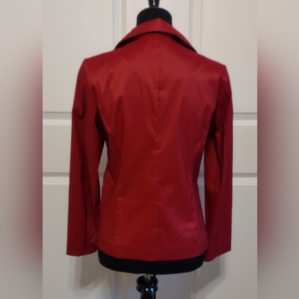 Stunning Samuel Dong Red Fitted Jacket and Tank EUC - Picture 3 of 8